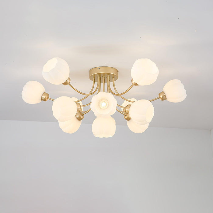 Pumpkin Brass Ceiling Lamp-DWHOME