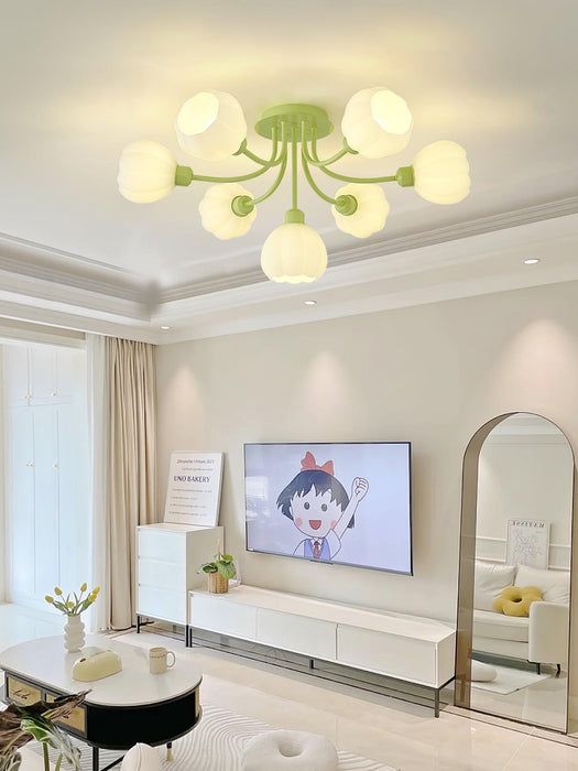 Pumpkin Matcha Ceiling Lamp-DWHOME