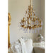 Purple Glass Birdcage Chandelier-DWHOME