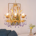 Purple Glass Birdcage Chandelier-DWHOME