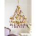 Purple Glass Birdcage Chandelier-DWHOME