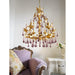 Purple Glass Birdcage Chandelier-DWHOME