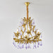 Purple Glass Birdcage Chandelier-DWHOME