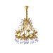 Purple Glass Birdcage Chandelier-DWHOME