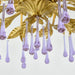 Purple Glass Birdcage Chandelier-DWHOME