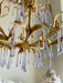 Purple Glass Birdcage Chandelier-DWHOME