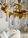 Purple Glass Birdcage Chandelier-DWHOME