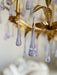 Purple Glass Birdcage Chandelier-DWHOME
