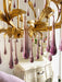 Purple Glass Birdcage Chandelier-DWHOME
