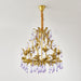 Purple Glass Birdcage Chandelier-DWHOME