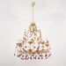 Purple Glass Birdcage Chandelier-DWHOME