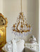 Purple Glass Birdcage Chandelier-DWHOME