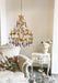 Purple Glass Birdcage Chandelier-DWHOME