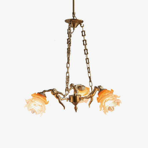 Putti Statuettes Brass Suspension-DWHOME