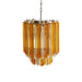 Quadriedri Murano Prisms Amber Transparent Chandelier-DWHOME
