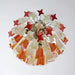 Quadriedri Murano Prisms Amber Transparent Chandelier-DWHOME