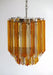 Quadriedri Murano Prisms Amber Transparent Chandelier-DWHOME