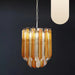 Quadriedri Murano Prisms Amber Transparent Chandelier-DWHOME