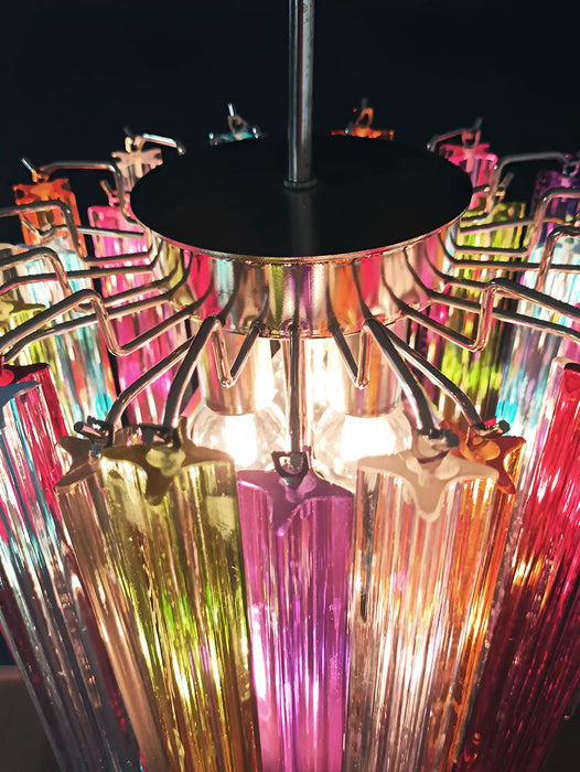 Quadriedri Murano Prisms Multicolored Chandelier-DWHOME
