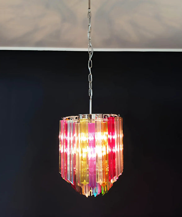 Quadriedri Murano Prisms Multicolored Chandelier-DWHOME