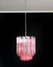 Quadriedri Murano Prisms Pink Chandelier-DWHOME