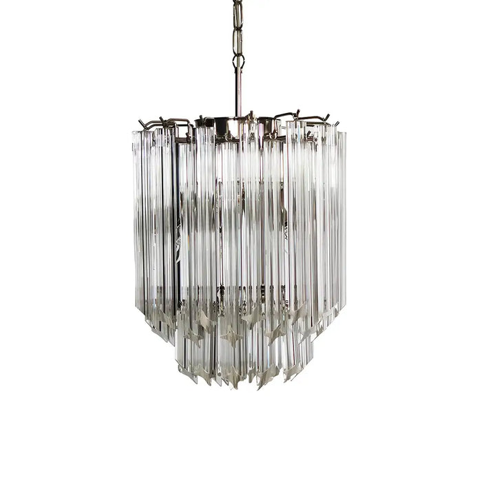 Quadriedri Murano Prisms Transparant Chandelier-DWHOME