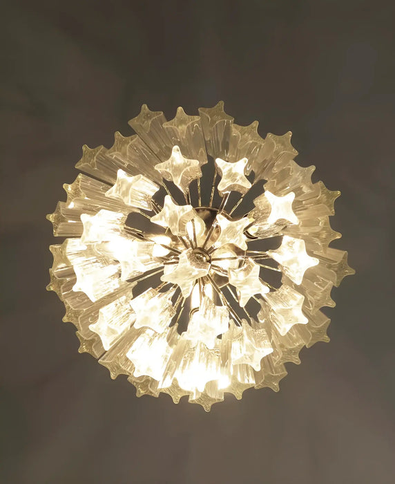 Quadriedri Murano Prisms Transparant Chandelier-DWHOME