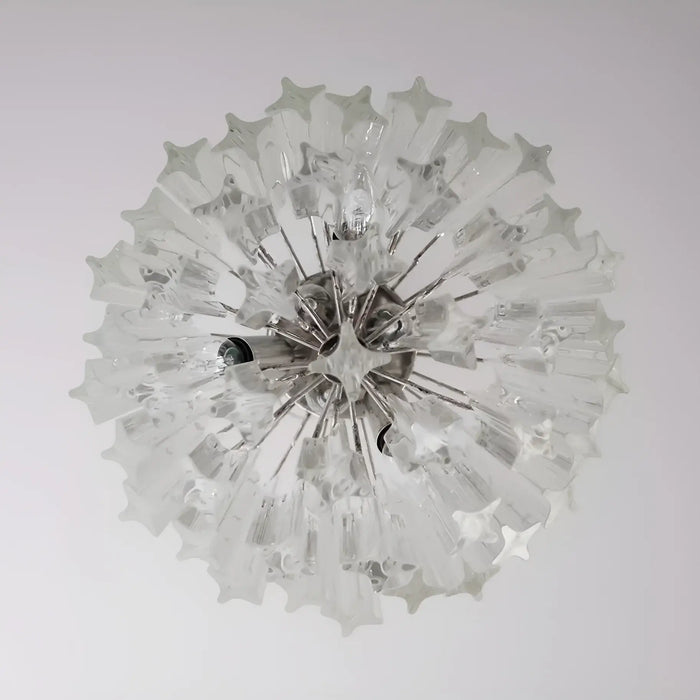 Quadriedri Murano Prisms Transparant Chandelier-DWHOME