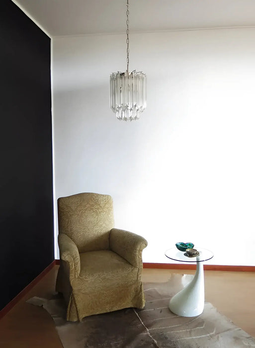 Quadriedri Murano Prisms Transparant Chandelier-DWHOME