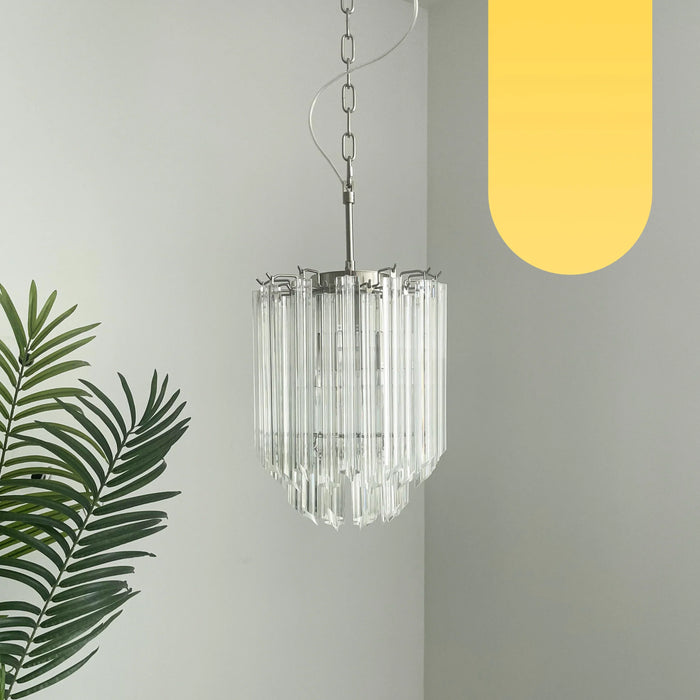 Quadriedri Murano Prisms Transparant Chandelier-DWHOME