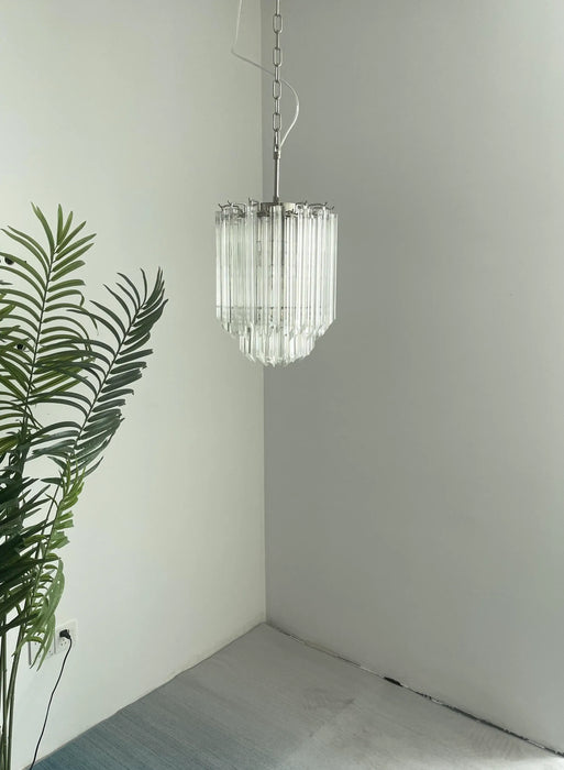 Quadriedri Murano Prisms Transparant Chandelier-DWHOME