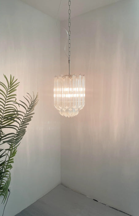 Quadriedri Murano Prisms Transparant Chandelier-DWHOME