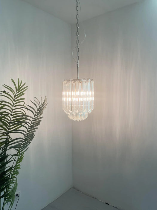 Quadriedri Murano Prisms Transparant Chandelier-DWHOME