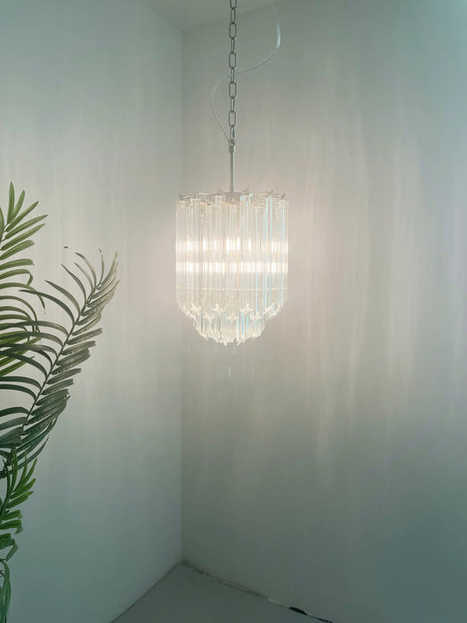 Quadriedri Murano Prisms Transparant Chandelier-DWHOME