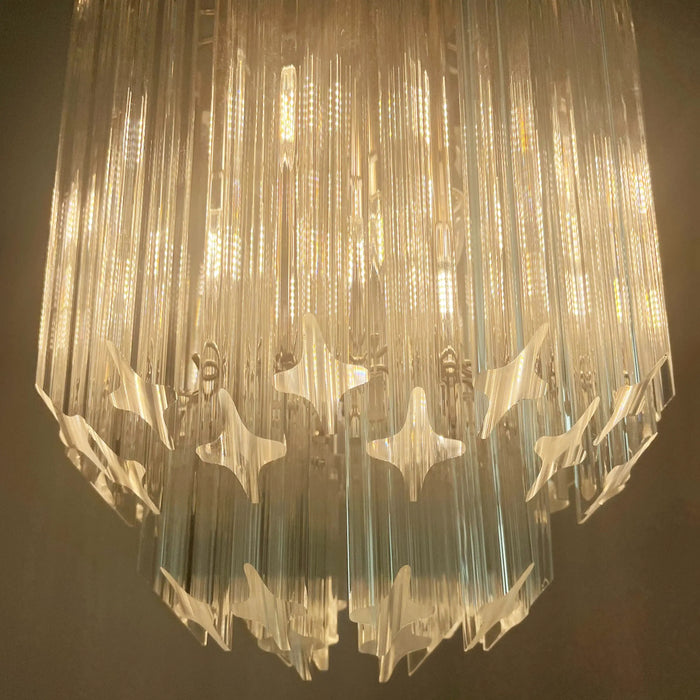 Quadriedri Murano Prisms Transparant Chandelier-DWHOME