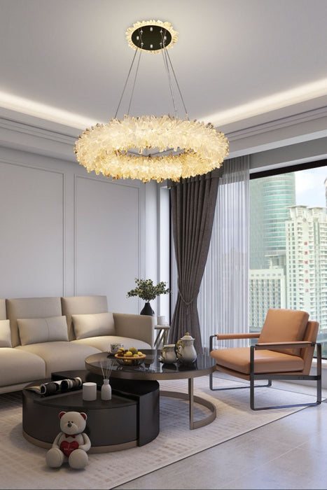 Quartz Crystal Chandelier-DWHOME