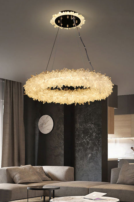 Quartz Crystal Chandelier-DWHOME