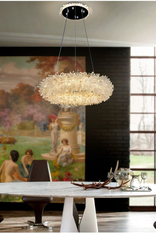 Quartz Crystal Chandelier-DWHOME