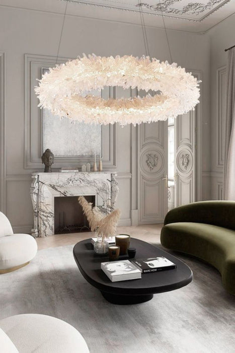 Quartz Crystal Chandelier-DWHOME