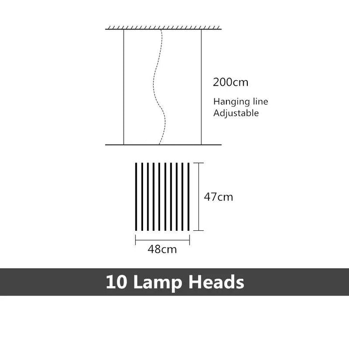 Radiel Modern Led Chandelier with Remote Control-DWHOME