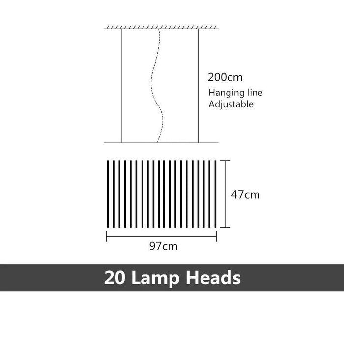 Radiel Modern Led Chandelier with Remote Control-DWHOME