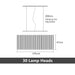 Radiel Modern Led Chandelier with Remote Control-DWHOME