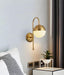 Ragnoku Yellow Copper Round Globe Wall Lamp - DWHOME