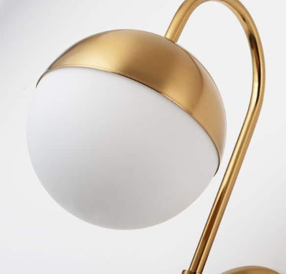 Ragnoku Yellow Copper Round Globe Wall Lamp - DWHOME