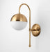 Ragnoku Yellow Copper Round Globe Wall Lamp - DWHOME