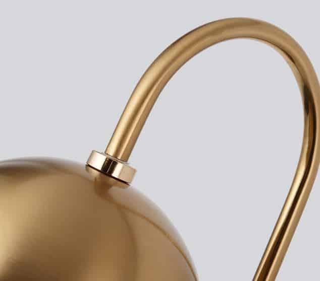 Ragnoku Yellow Copper Round Globe Wall Lamp - DWHOME