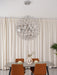 Silver Spark Ball Pendant Light-DWHOME