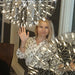 Silver Spark Ball Pendant Light-DWHOME