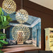 Silver Spark Ball Pendant Light-DWHOME