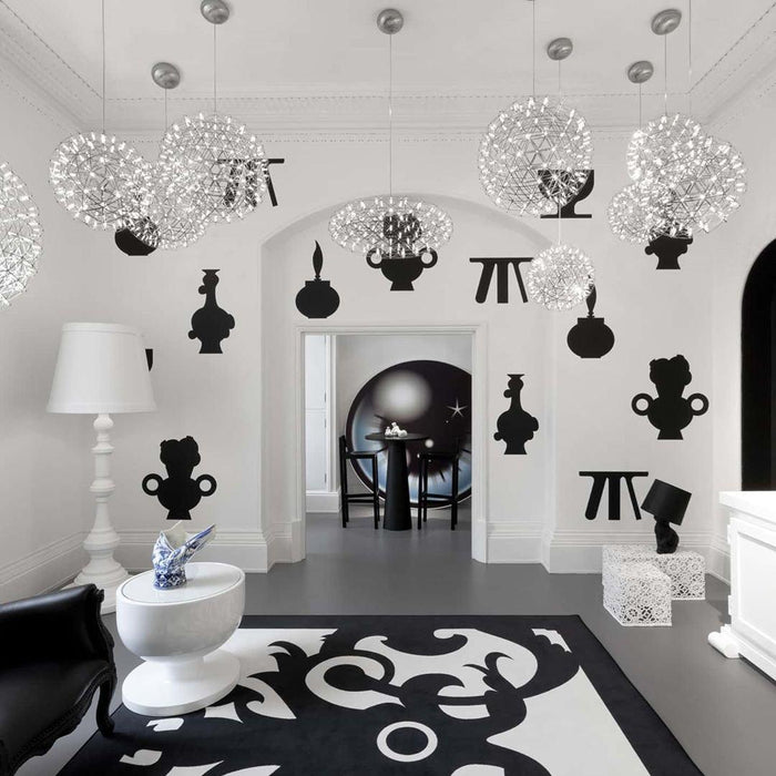 Silver Spark Ball Pendant Light-DWHOME